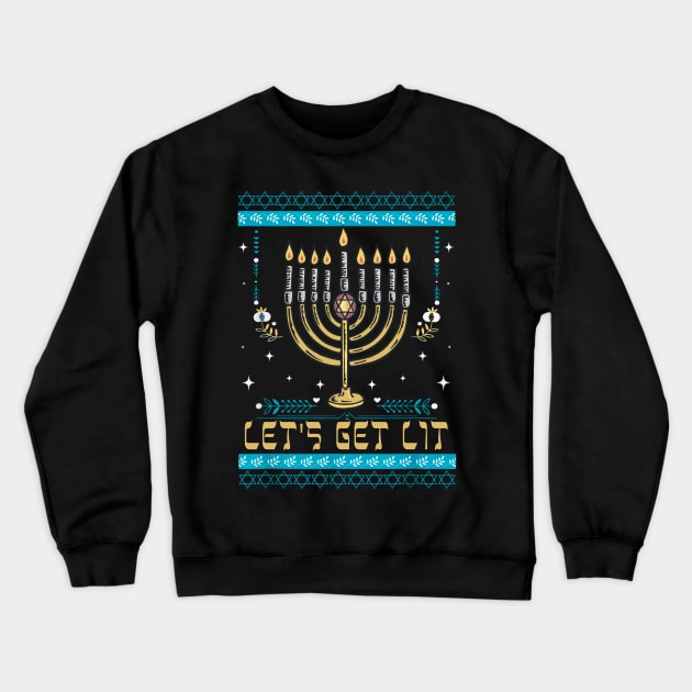 Let's Get Lit Crewneck Sweatshirt by Kribis